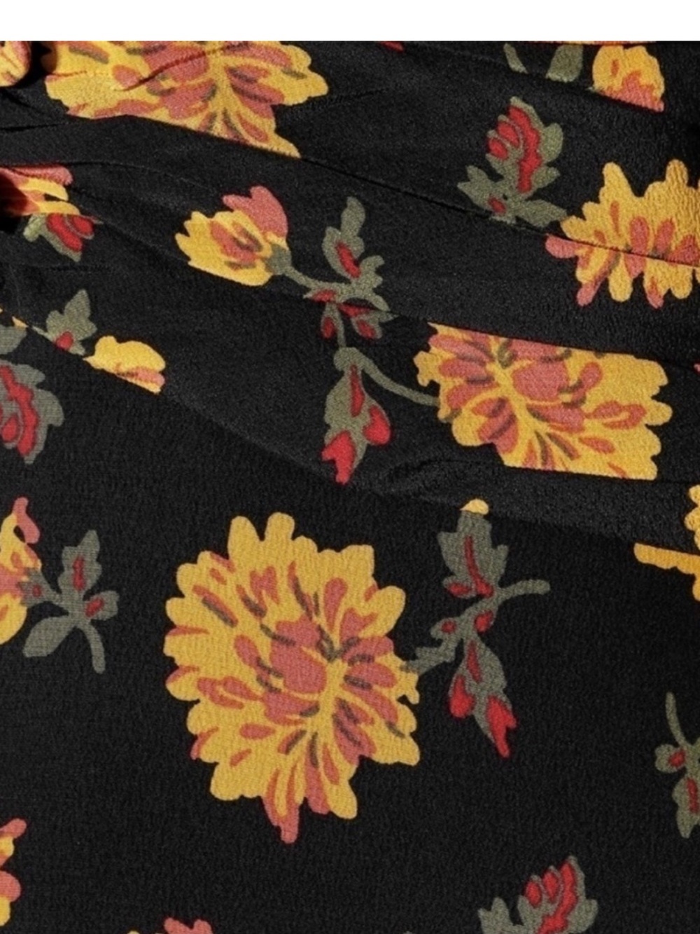 Veronica Beard Marion Blouson Floral 100% Silk Dress Silk crepe Shirred waist - Picture 9 of 15